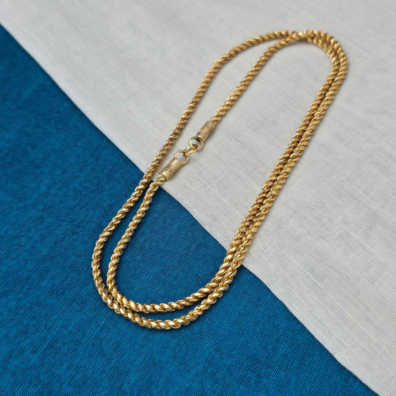 24 inch Pure impon unpolished muruku chain 
