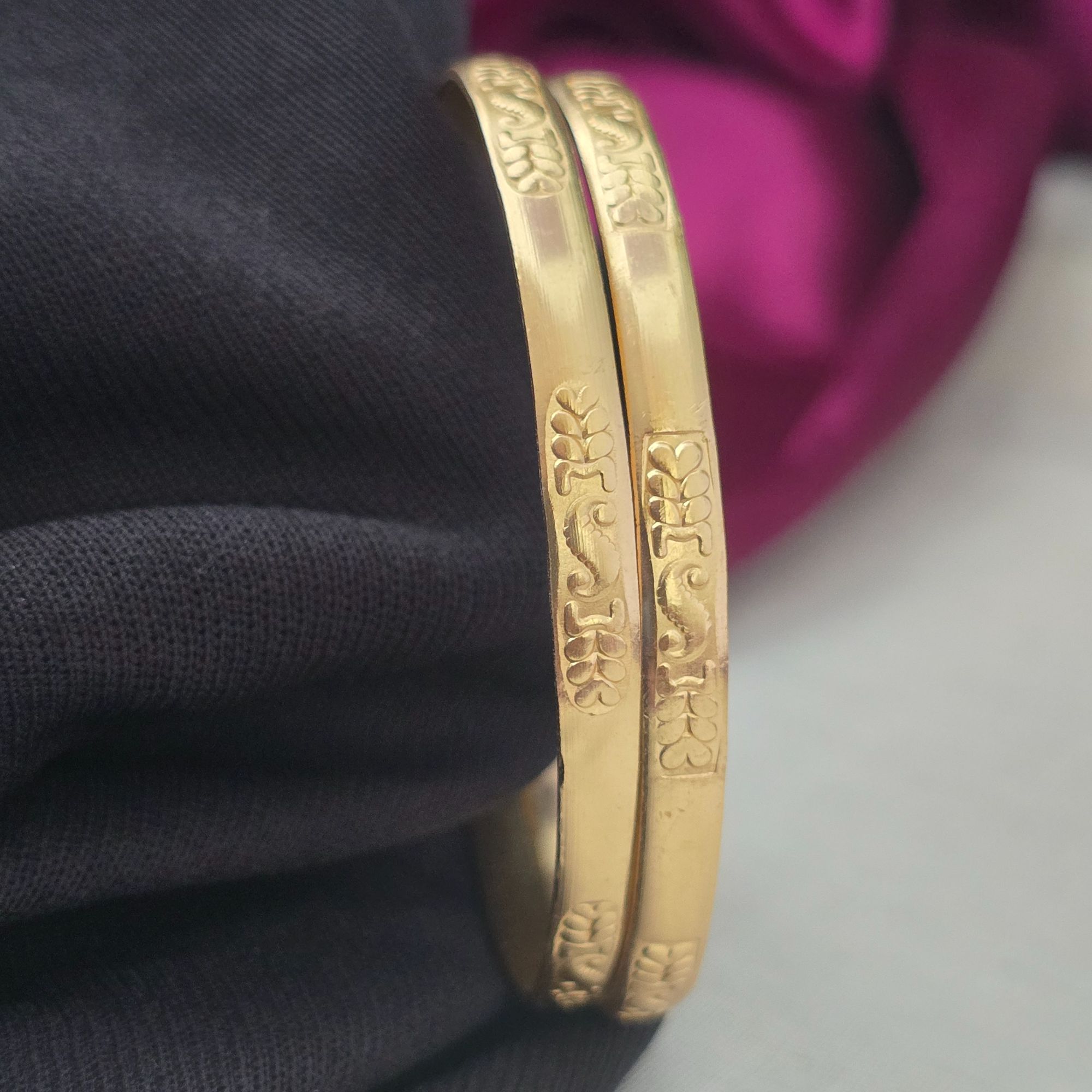 Pure impon unpolished bangles 