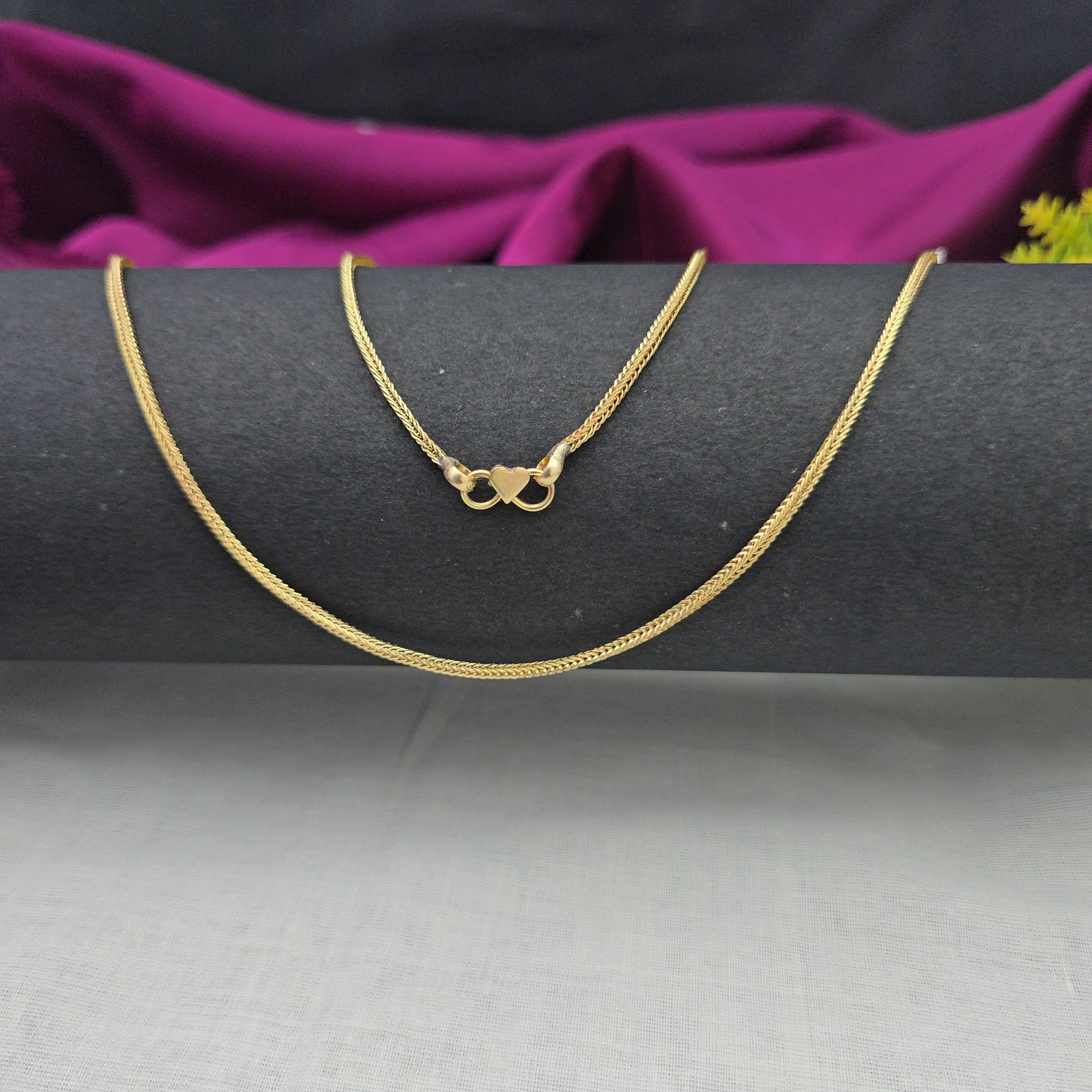2 Line Impon Unpolished anklet 