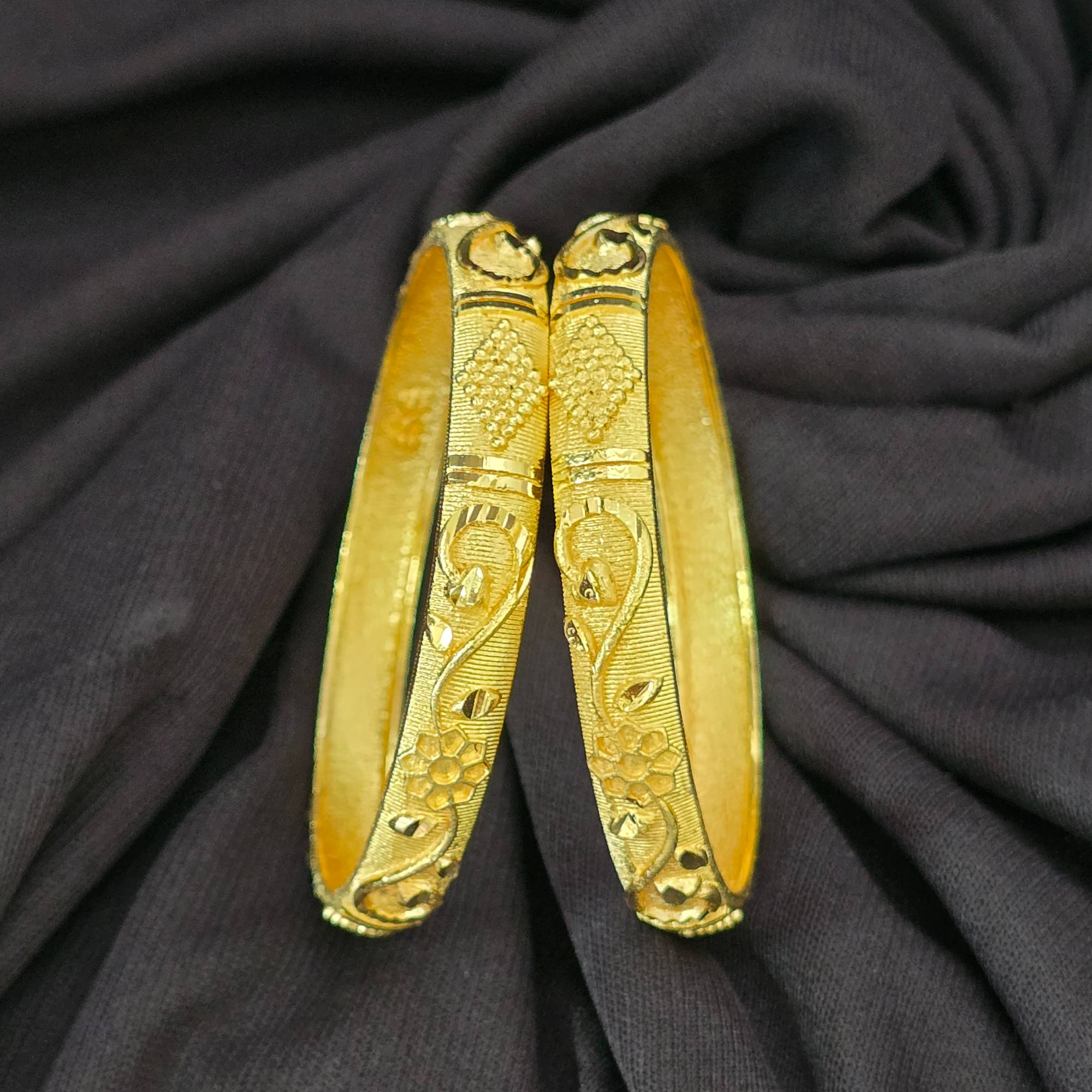 Premium Micro Gold Tone Bangles 