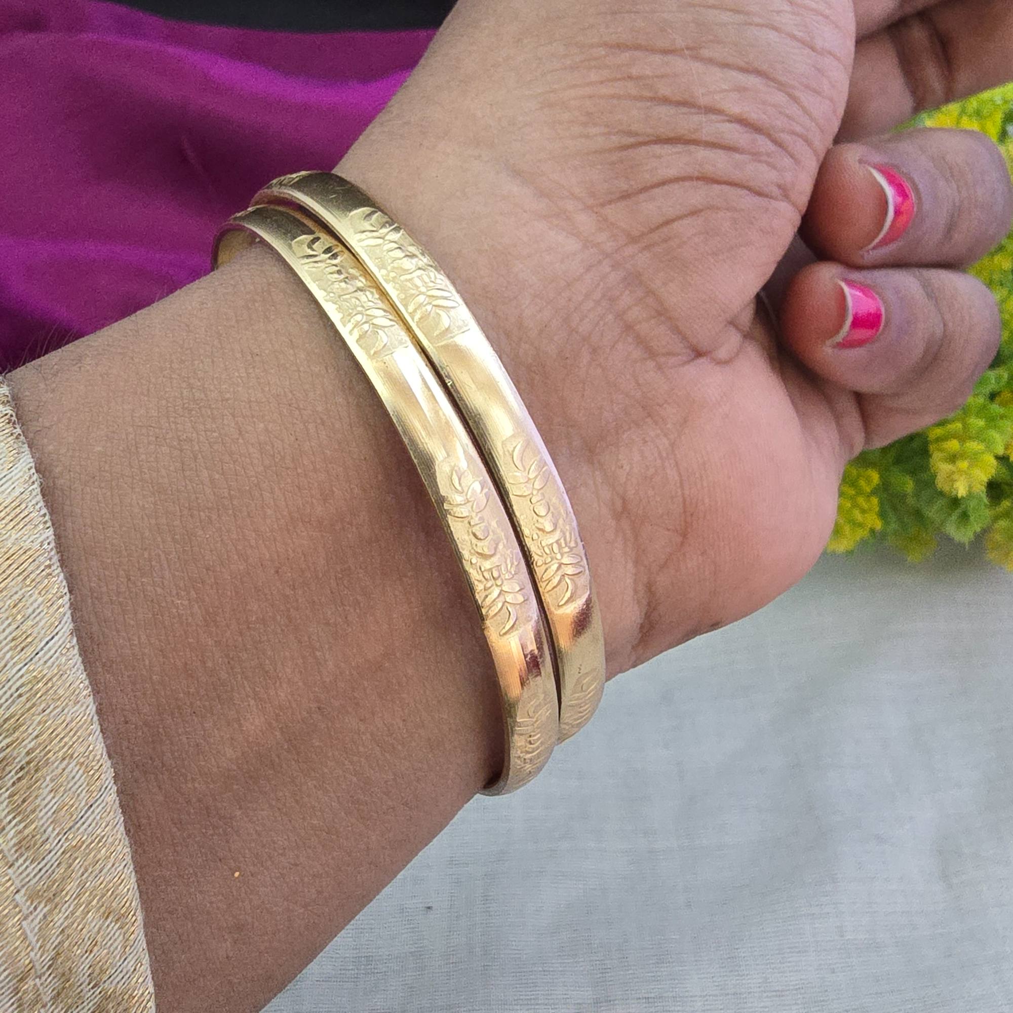 Pure impon unpolished bangles 